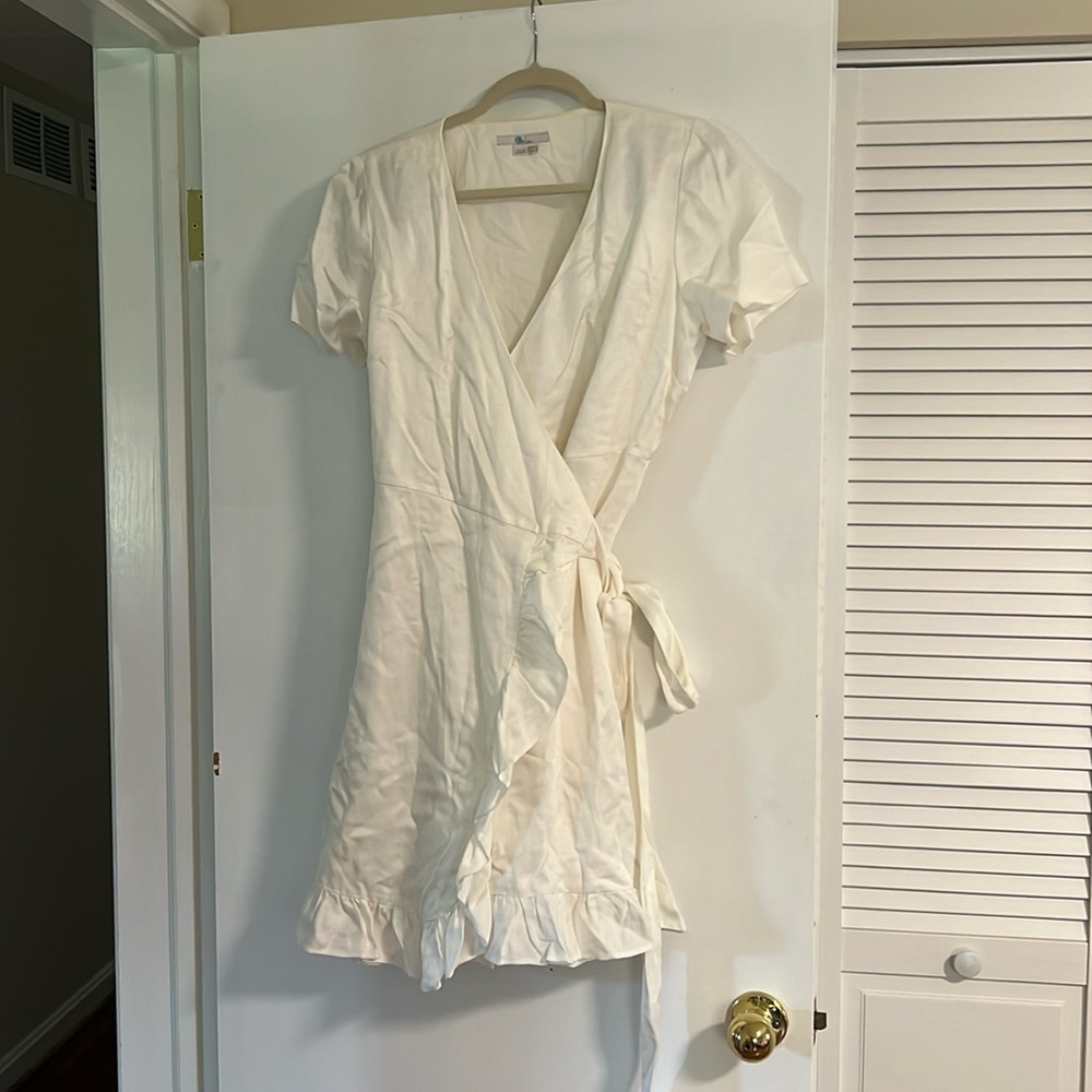 Pretty White Boden Wrap Dress Size 10L